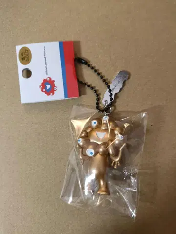 오사카 간사이 엑스포 입체 PVC 키링 미야쿠미야쿠 골드 골드 컬러