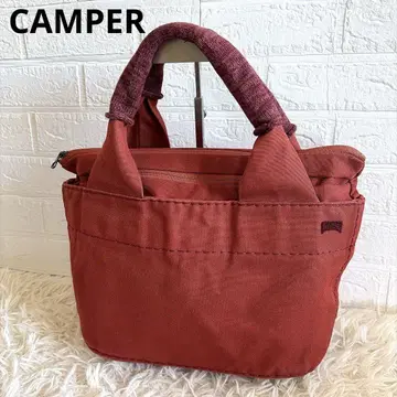 CAMPER 캠퍼 TUBO 토트백 빨간색 가을/겨울 색상 다중 수납