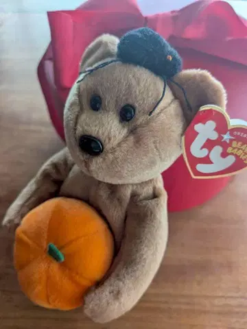 [ 레어 ] Ty 곰 봉제 인형 호박