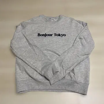 ZARA 남성용 로고 맨투맨 그레이