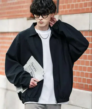 Rocky Monroe 오버 사이즈 돌먼 슬리브 숏 블루종