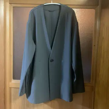 새상품급 PUBLIC TOKYO 노카라 자켓 그레이 일본제