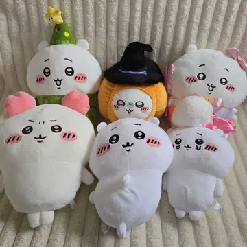 치이카와 봉제 인형 6개 할로윈 마법