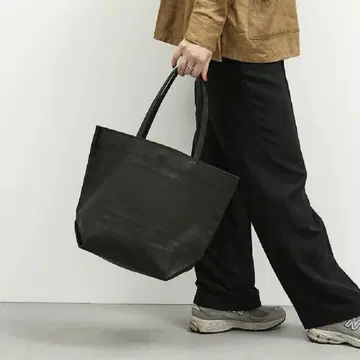 블랙 토트백 숄더백 천연 가죽