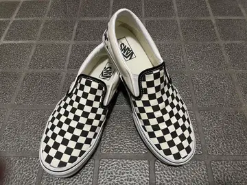 VANS 체커 슬립온 US 기획 28.5cm 체크