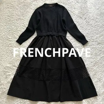 cawaii FRENCHPAVE 뽀뽀 니트와 레이스 원피스