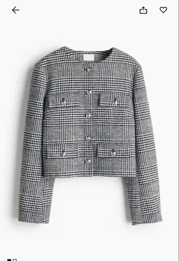 H&M 체크 자켓