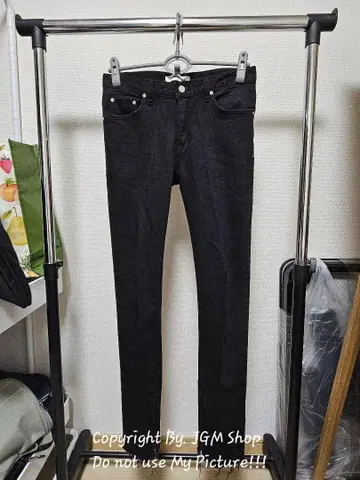 한국 Anderson Bell 지퍼 데님 팬츠 S 블랙