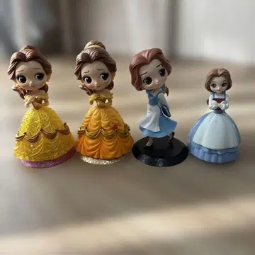 미녀와 야수 벨 피규어 4체 세트
