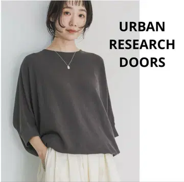 URBAN RESEARCH DOORS 턱 플라이스 와이드 T셔츠