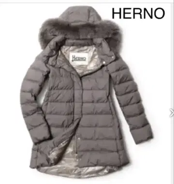 HERNO 다운 코트 폴라테크 블랙 42