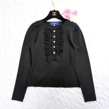 [컨디션 최상] M'S GRACY 울 니트 프릴 리본 최근