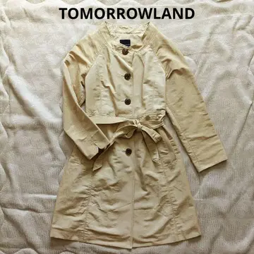 새상품급 TOMORROWLAND 베이지 트렌치코트