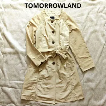 새상품급 TOMORROWLAND 베이지 트렌치코트