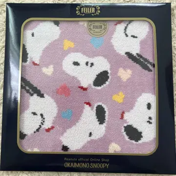 FEILER OKAIMONO SNOOPY 손수건 스마일 하트