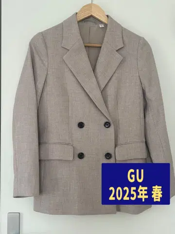 GU 2025년 봄 더블 브레스트 자켓 Z
