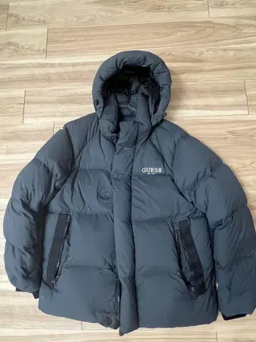GUESS 다운 자켓 다크 그레이