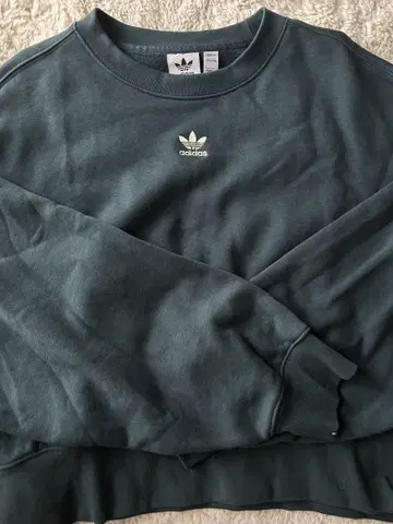 adidas 아디다스 맨투맨 긴팔 로고 자수 트레포일 크롭