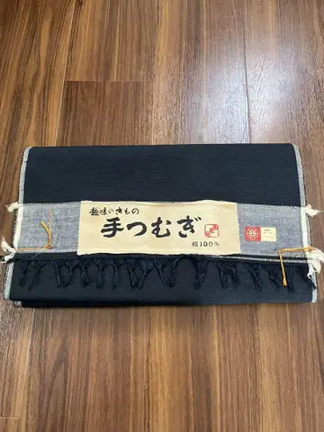 [ 13 ] 중고품 명주 비단 남자 기모노 앙상블 옷감