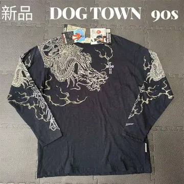레어 새상품 도그타운 DOGTOWN 롱T 흑룡 90s 긴팔 셔츠