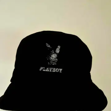 PLAYBOY 버킷햇 블랙 58cm