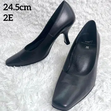 [컨디션 최상] 와코루 서세스워크 7cm 힐 펌프스 24.5cm 2E