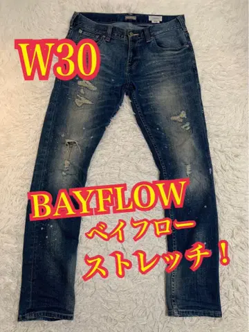 BAYFLOW 베이플로우 청바지 스트레치 데미지 복구 가공 W30