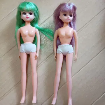 리카짱 인형 그린과 보라색 머리