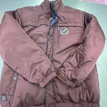 던롭 버건디 나일론 자켓