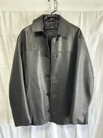 ZARA 천연 가죽 가죽 자켓