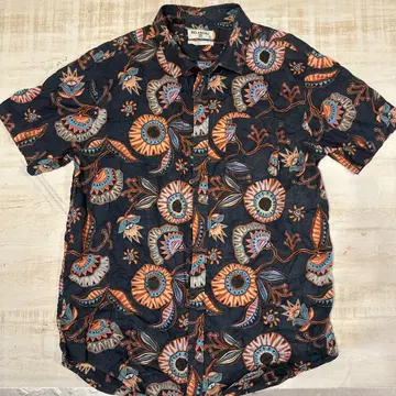 billabong 빌라봉 남성용 반팔 셔츠 패턴 셔츠 M