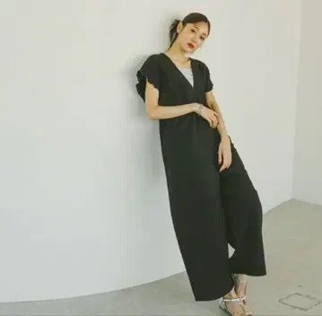 GLOBAL WORK 셔링 올인원 블랙