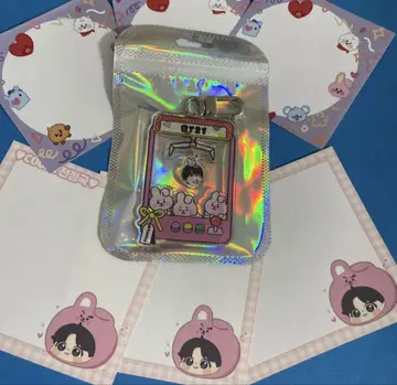 BTS 정국 BT21 COOKY 가챠 키링 한국 제작자 메모