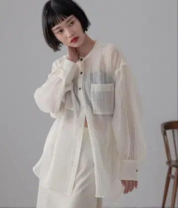 로리즈팜 밴딩 시어 셔츠 L