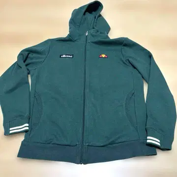 엘레쎄 후드 부착 후드티 짙은 녹색