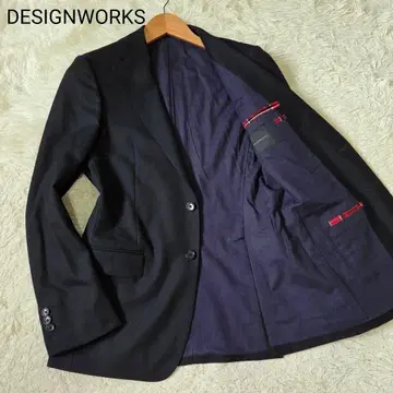 새상품급 디자인웍스 테일러드 자켓 네이비 슈퍼130 다크 네이비 S
