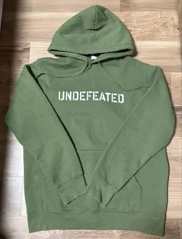 UNDEFEATED 풀오버 후드티 카키 그린 XL 사이즈