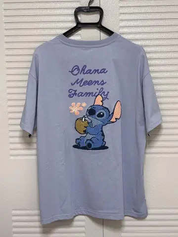 새상품 스티치 T셔츠 Ohana Means Family