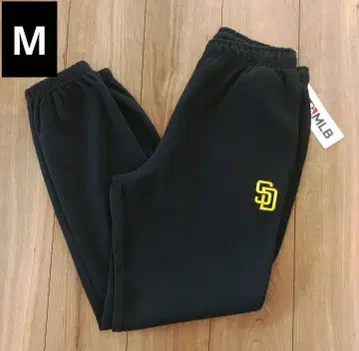 새상품 MLB 파드레스 스웨트 팬츠 남성용 블랙 M