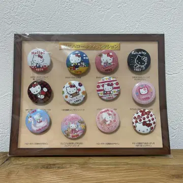 역대 헬로키티 컬렉션 키티 캔뱃지 레트로
