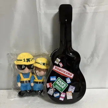 KOBUKURO 굿즈 봉제 인형 기타형 캔 케이스 세트