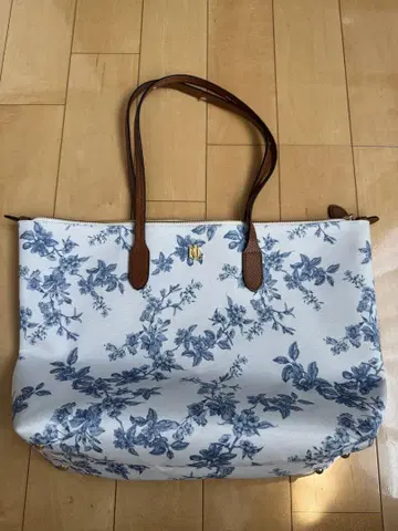 랄프 로렌 플라워 프린트 토트백