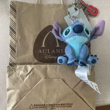 스티치 봉제 인형 키링 아우라니 디즈니