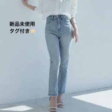 anuans 아뉴앙스 슬림 스트레이트 데님 팬츠
