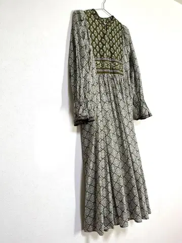 써니 레이블 믹스 프린트 코튼 요크 원피스