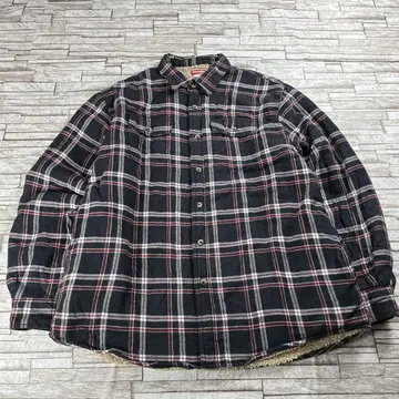 90s Wrangler 셔츠 자켓 보아 안감 헤비 오버 사이즈