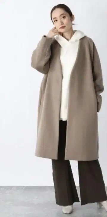 JEANASIS/비버 노카라 코트