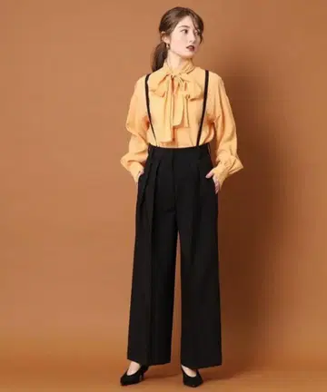 새상품 DRESSTERIOR (드레 스테리아) 살로펫 서스펜더 팬츠