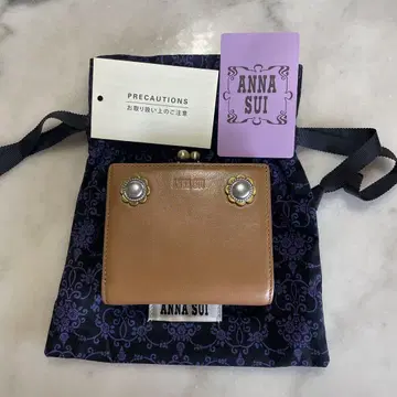 안나수이 접이식 지갑 ANNA SUI 브라운