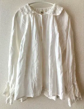 론 헤르만 세일러 카라 레이스 린넨 블라우스